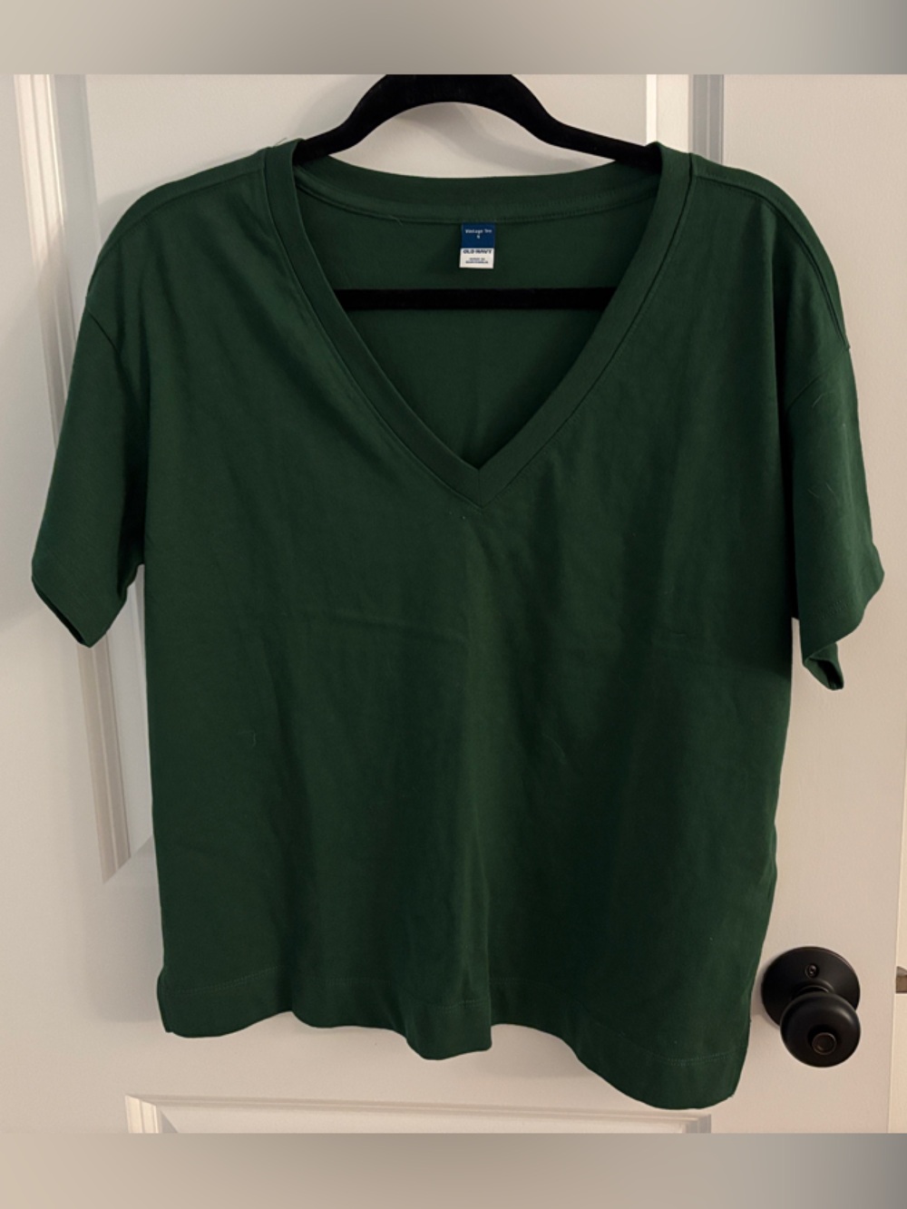 Old Navy Forest Green, Vintage V-Neck Tee
